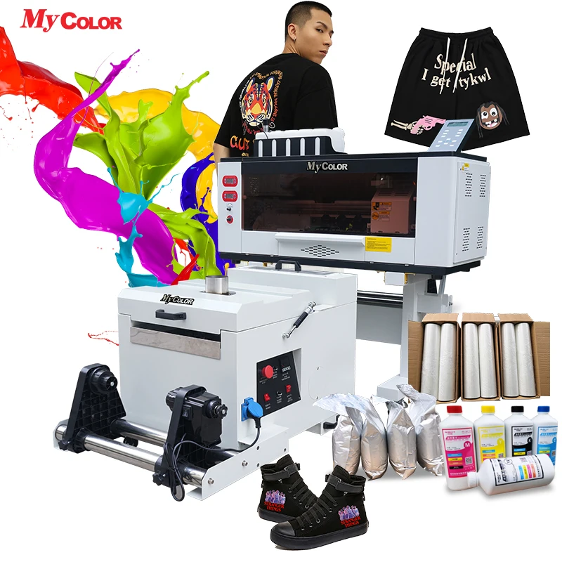 Mycolor dtf printer printing machine for small business  ideas a3 digital transfer printing t-shirt printing machine impresora