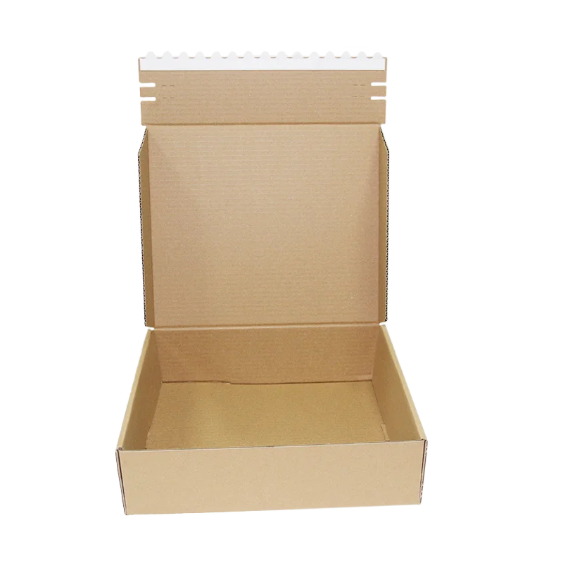 Custom Logo Printed Flat pack Paper Packaging Box Corrugated Carton Cardboard Die Cut Folding Kraft Mailer Shipping Mailing Box