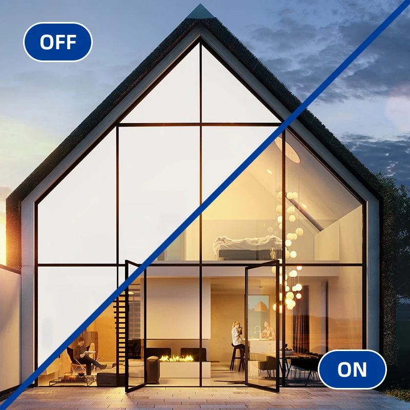 Smart Glass for Modern Living PDLC Magic Window Film with Self-Adhesive Technology