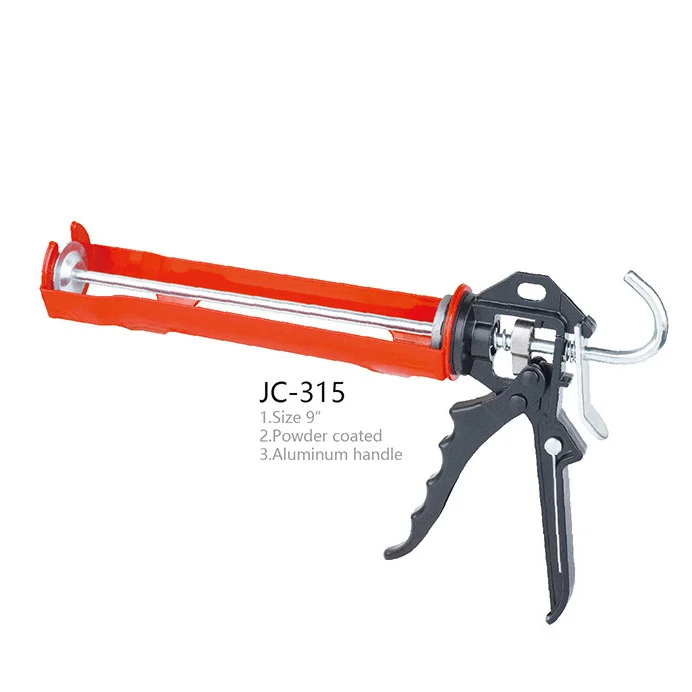 JC-206 Silicone Sealant Cylinder PNEU Gun Aluminum Handle Caulking Gun Filling Polyurethane Silicone Sealant Caulking Gun