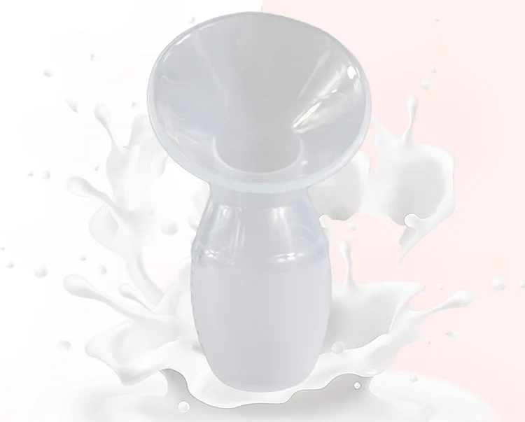 BPA Free Custom Lid Suction Milk Saver Silicone Manual Pump Breast Feeding Collector