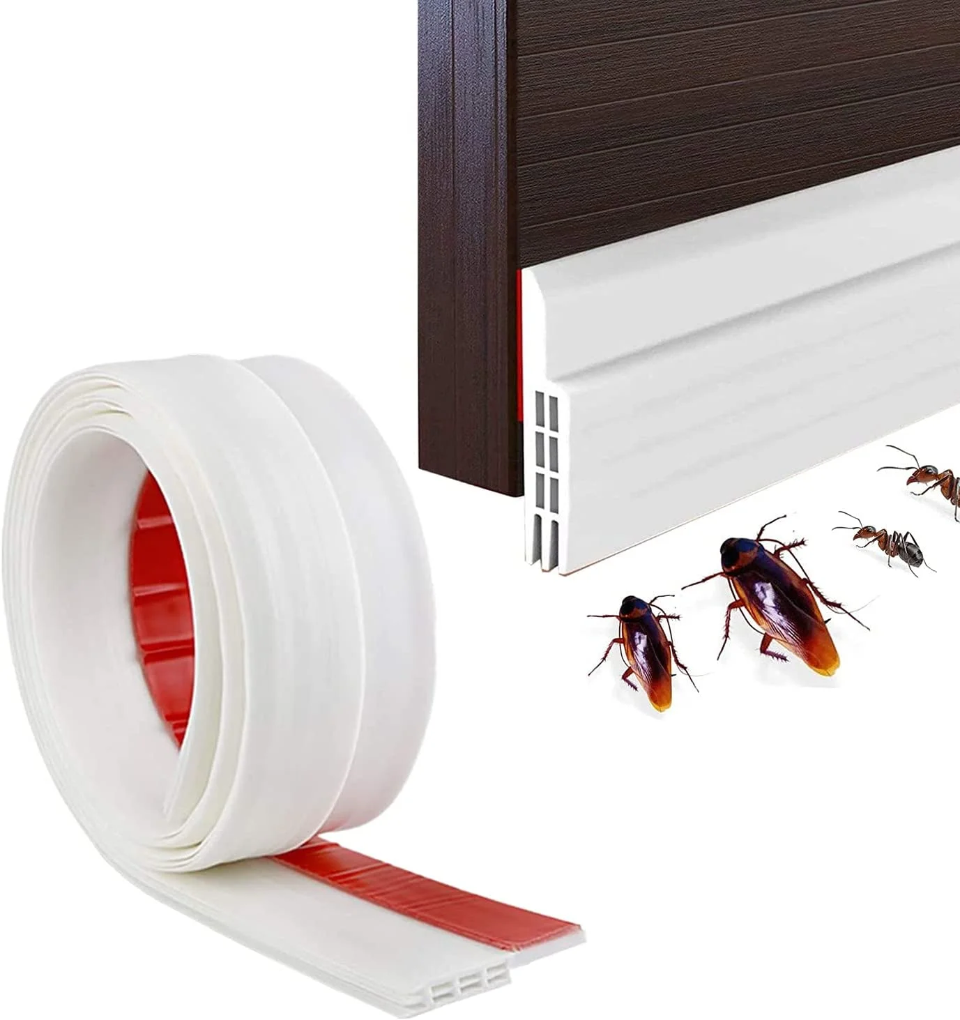 HYA Self adhesive Door Bottom Silicone Rubber Seal Strip Flexible Self adhesive Silicone Door Bottom Seal Strip