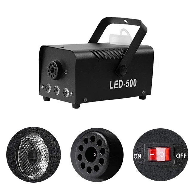 Mini RGB Fog Smoke Machine Stage Light With Remote Mini Smoke Machine For Filming