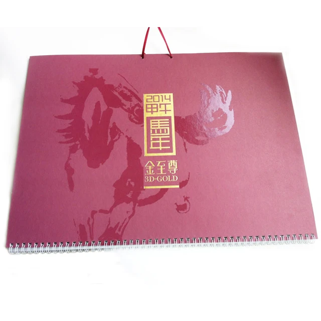 Custom 12 Months Tear Off Large Size Monthly Hanging Wall Calendar