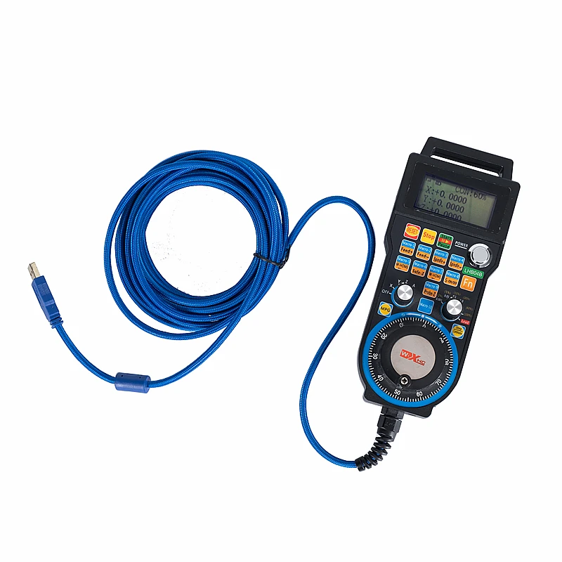 Engraver Handle LHB04B CNC Handwheel Wired Mach3 MPG Hanging Handwheel 4-Axis 6-Axis Light Generator For Cnc Router Controller