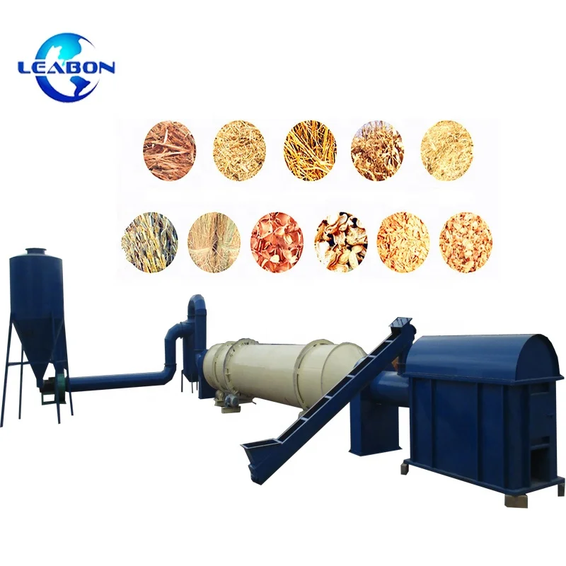 500kg-1000kg/h Hot Airflow Sawdust Wood Shaving Chipping Drying Machine CNC Rotary Sawdust Dryer