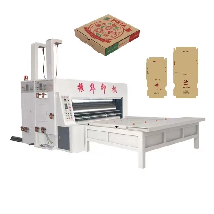Чжэньхуа YSF-C цепной питатель для пиццы картонная коробка делая полуавтоматический принтер поворотный Die режущая машина