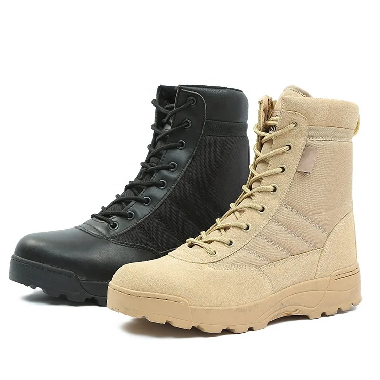 2021 winter anti-skid black security training Tactical super light spring autumn winter outdoor mountaineering desert boots