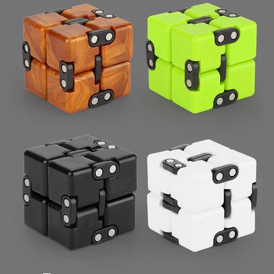 Wholesale pressure relief Toys Cube new infinite pressure relief artifact creative dice variable vent fingertip plastic toys