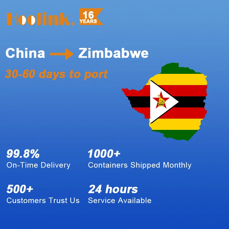 20ft 40ft LCL FCL Container Cargo Logistics Agent Company Freight Forwarder Service Fast Sea Shipping From In China To Zimbabwe