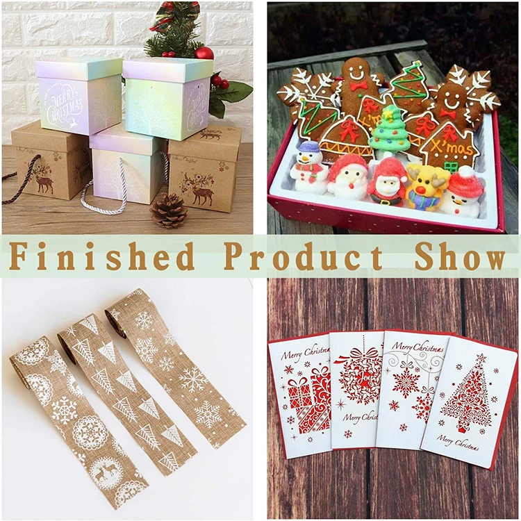 Multifunction Drafting Tools Notebook Christmas Drawing Stencils PET Journal Template Painting Stencil