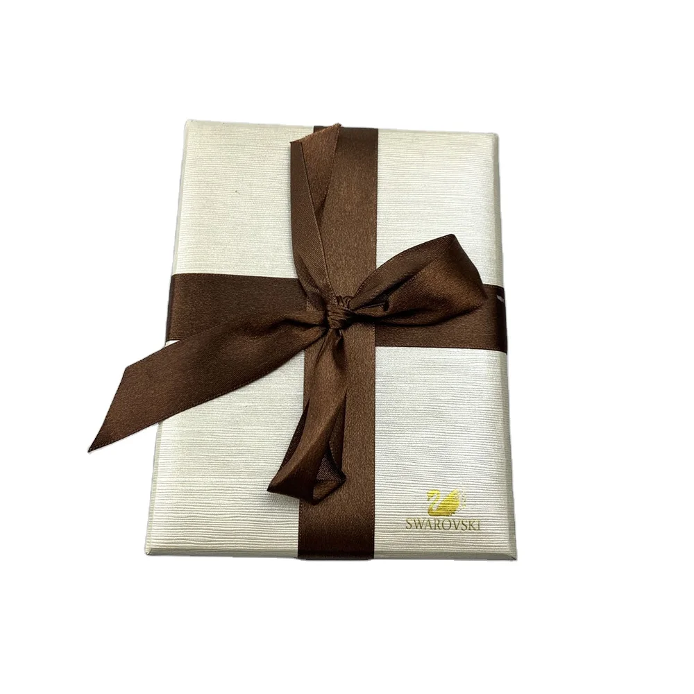 high quality  specialty  paper gift jewelry hat box with ribbon and  foam velvet insert for jewelry display