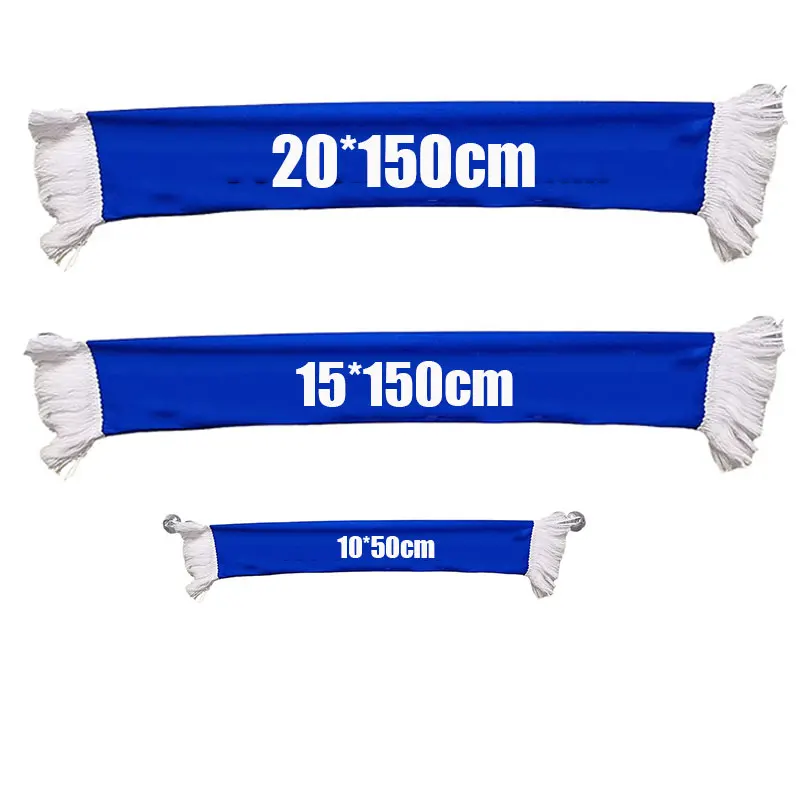 2024 популярный продукт полиэфирный сублимационный вязаный Зимний клубный шарф любого размера с индивидуальным дизайном футбольный