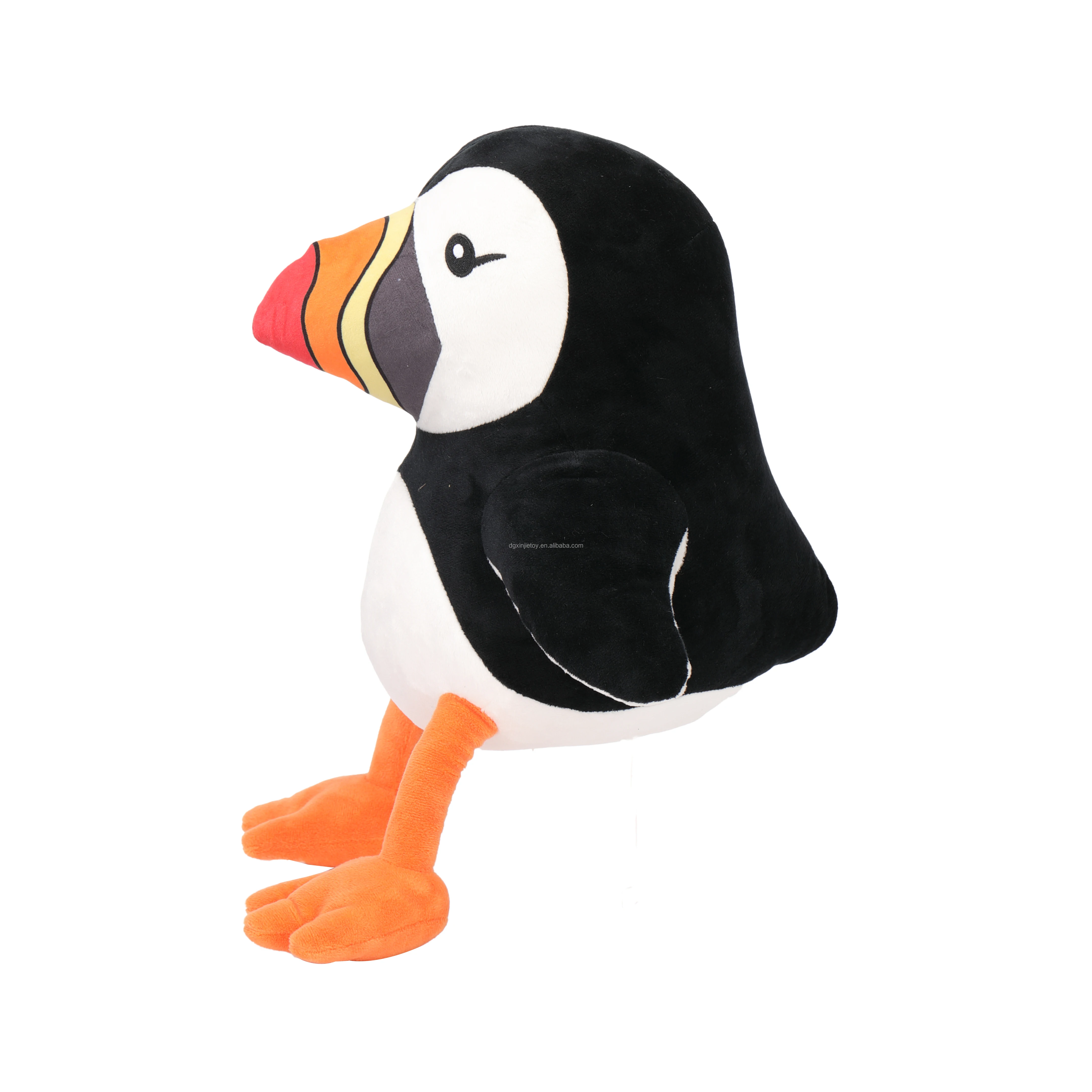 Personalized Plush Toy Source Factory Customization	Standing Penguin Printed Plush Toy Flexible Handmade Stuffed Toys