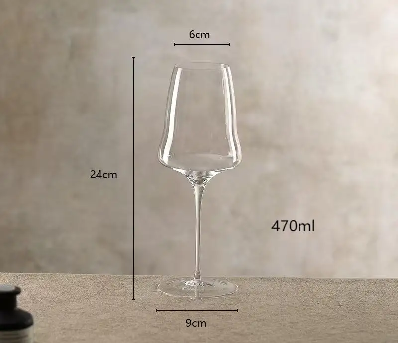 Design Cloud Red Wine Glass Set Hotel Restaurant Clubhouse Lead free Crystal Glass Ultra thin Thin Rod Tall Cup