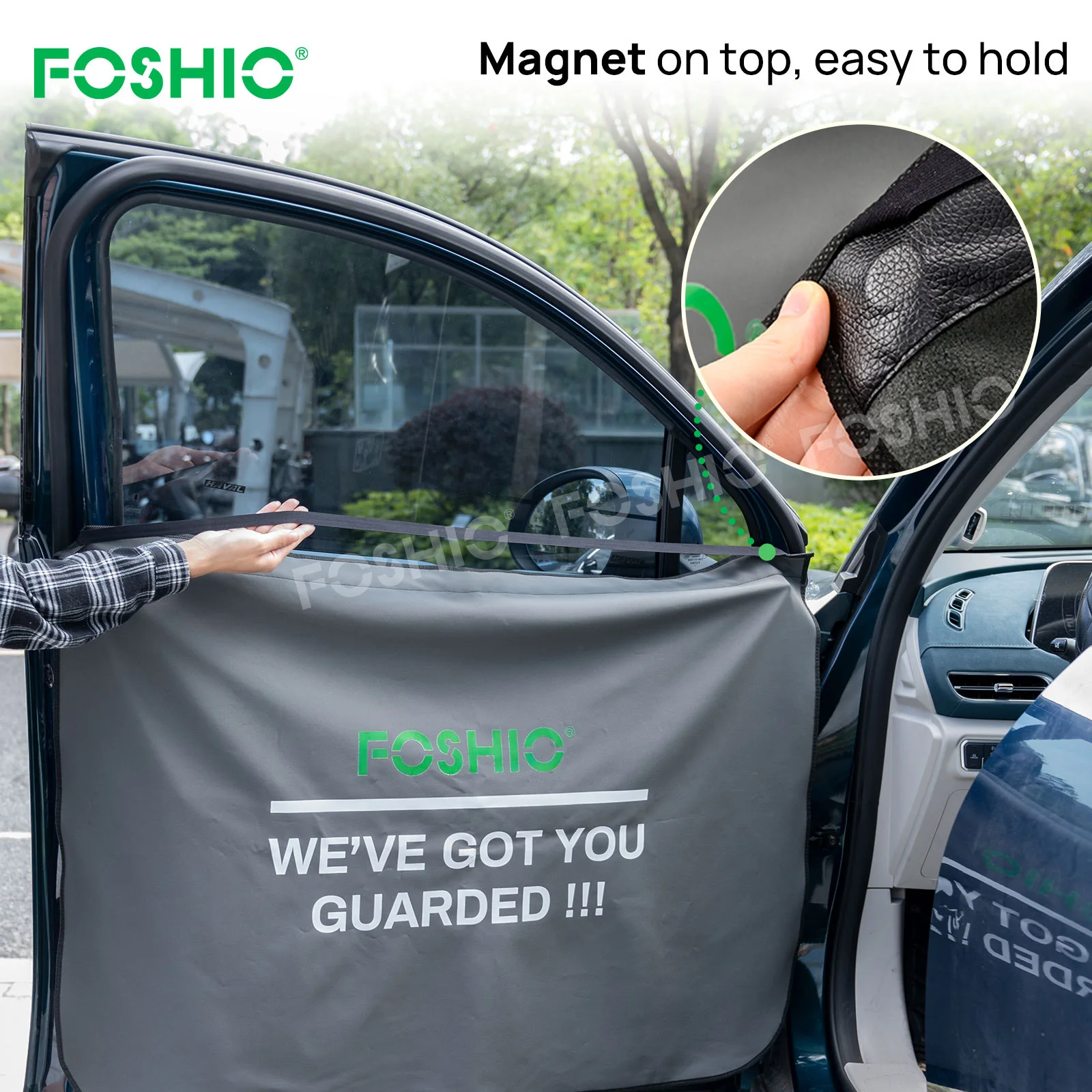 Foshio New Design Magnetic Waterproof Window Tint Tool Cars Door Dask Panel Cover Magnetic
