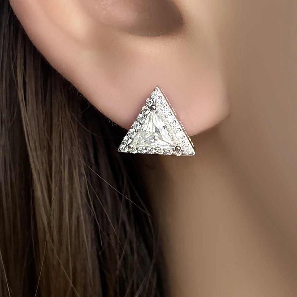 Женские серьги-гвоздики из 925 серебра