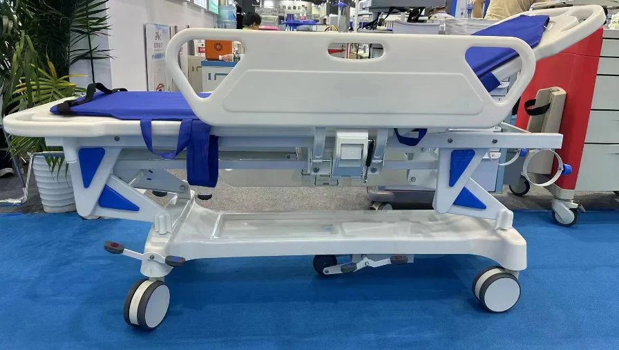 Medical equipment Hospital Ambulance Emergency Rescue Folding Bed Transport Stretcher Patient Luxurious Stretcher Bed