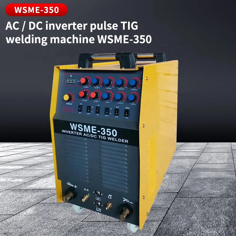 Welding Machine DC MOTOR Provided INVERTER Inverter Welders WSME-350 Ac Dc Tig Pulse Aluminum Hf Foot Control Tig/mma 300amp 64