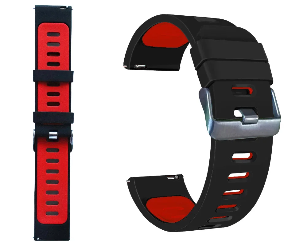 New Arrival Watch band strap For ZTE Quartz/MOTO360 46MM version men vulcanized rubber smart watch bands