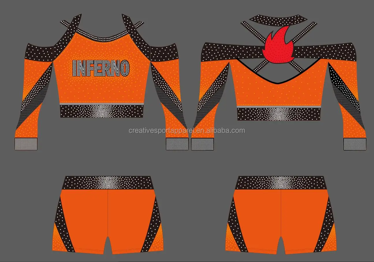 2020 custom cheerleader cheer crop top uniforms designs