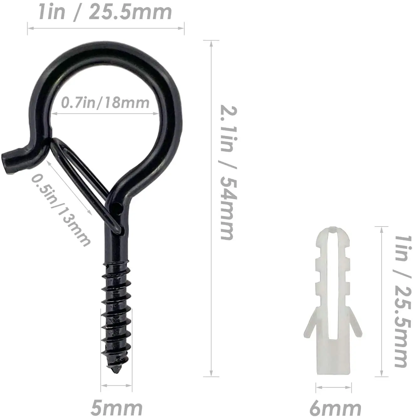 1 piece Q hook light hook windproof screw C type hook suitable for outdoor light string bird feeder Christmas party lights