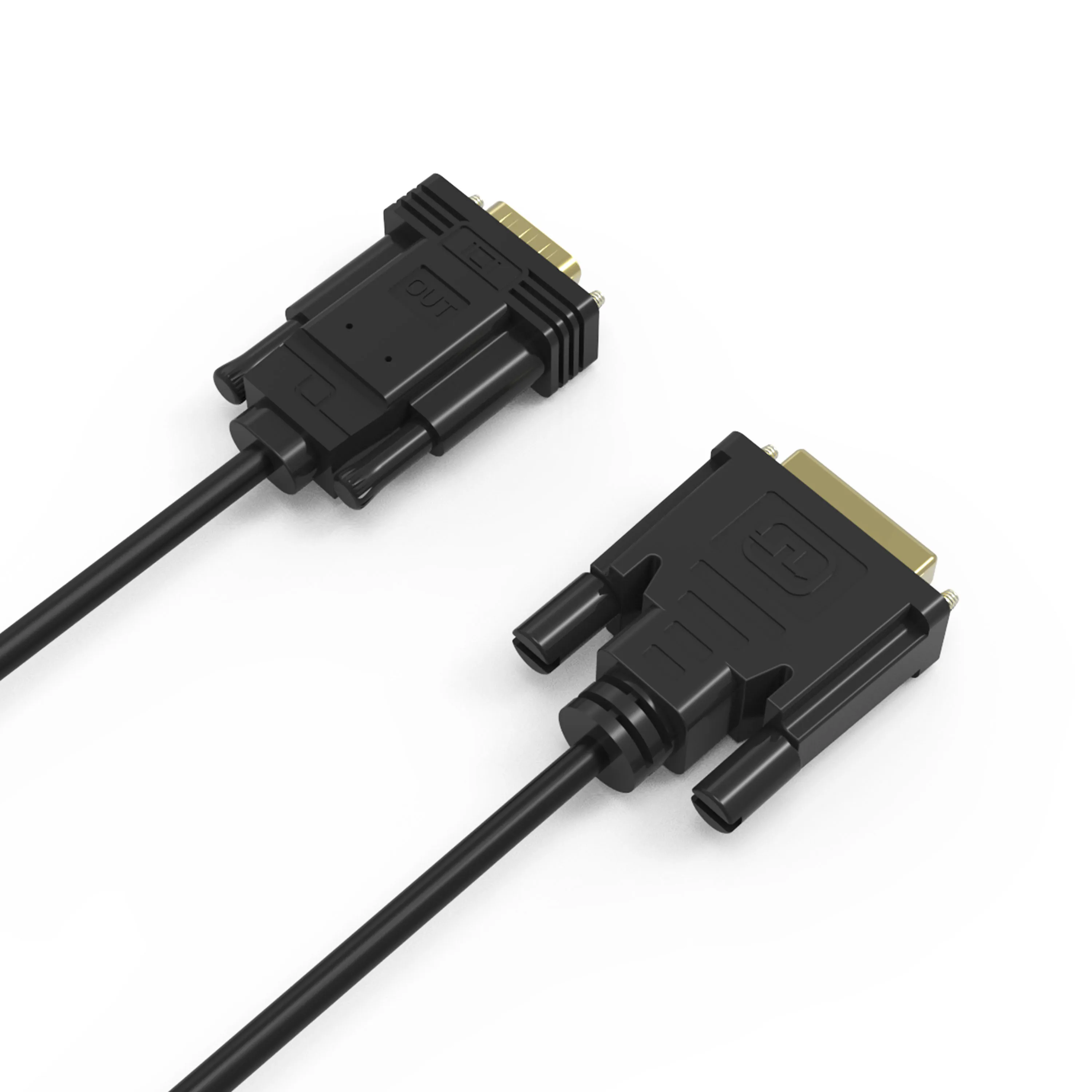 FondAV DVI I to VGA Cable Dual Link 24+5 Male to VGA Male Adapter Video Cord 1080P Full HD for Laptop, Projector