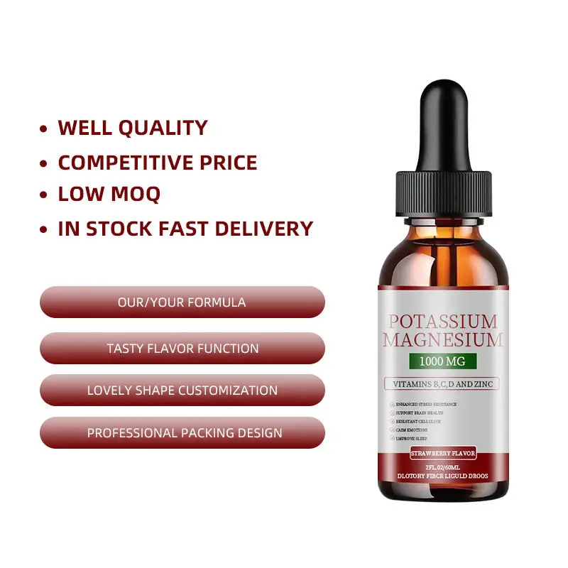 Organic Potassium Glycine Drops For Enhanced Muscle Support Electrolyte Balance
