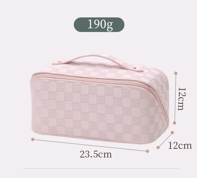 Custom Makeup Bag Large Capacity Luxury Travel Pu Leather Cosmetic Bag Waterproof Cosmetic Bags Cases