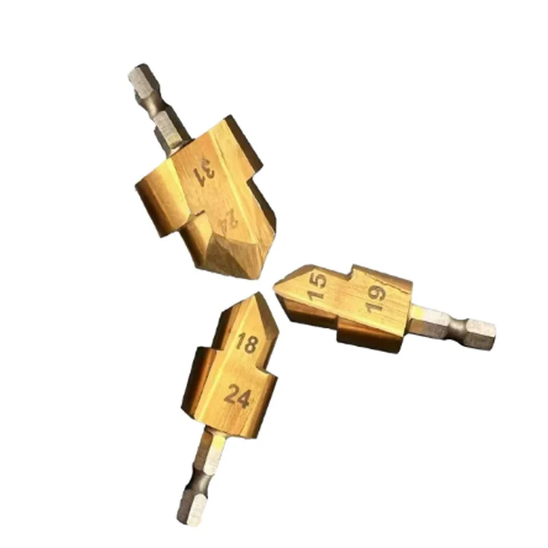 Hexagonal handle PPR lifting drill bit 20/25/32 step drill hydraulic and water pipe drill