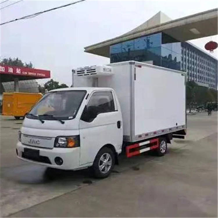 New Trend jac mini 1 ton freezer refrigerated cold room van vehicle for sale refrigerator trucks