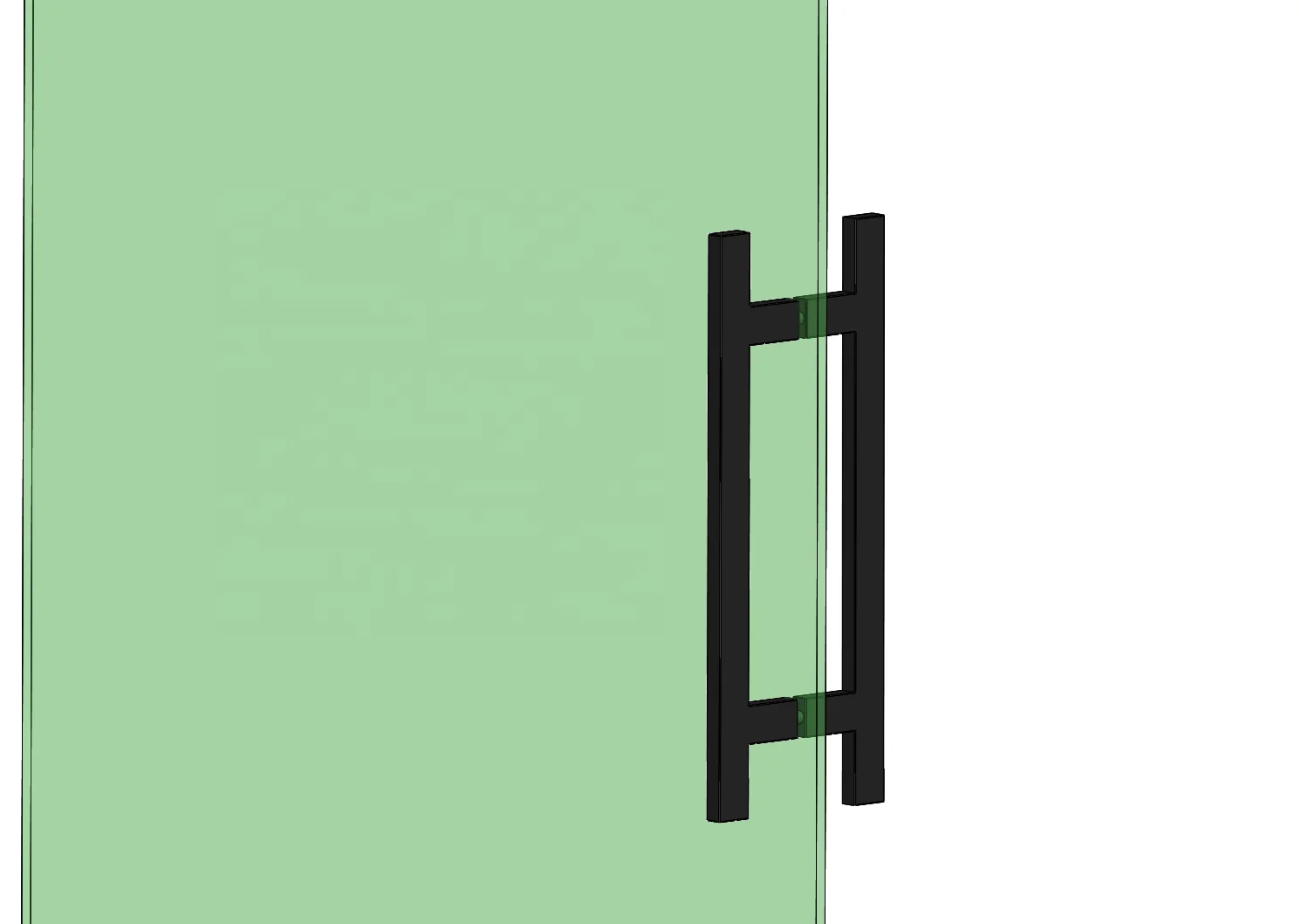 
Entrance Glass door square Matte Black Pull Handles 