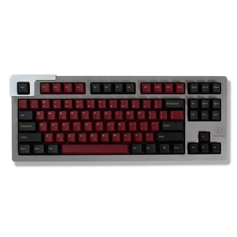 Red Samurai Cherry Profile Keycap PBT Doubleshot Keycaps 168 Keys Set For Mx Switch Mechanical Gaming Keyboard GMMK Pro NJ68