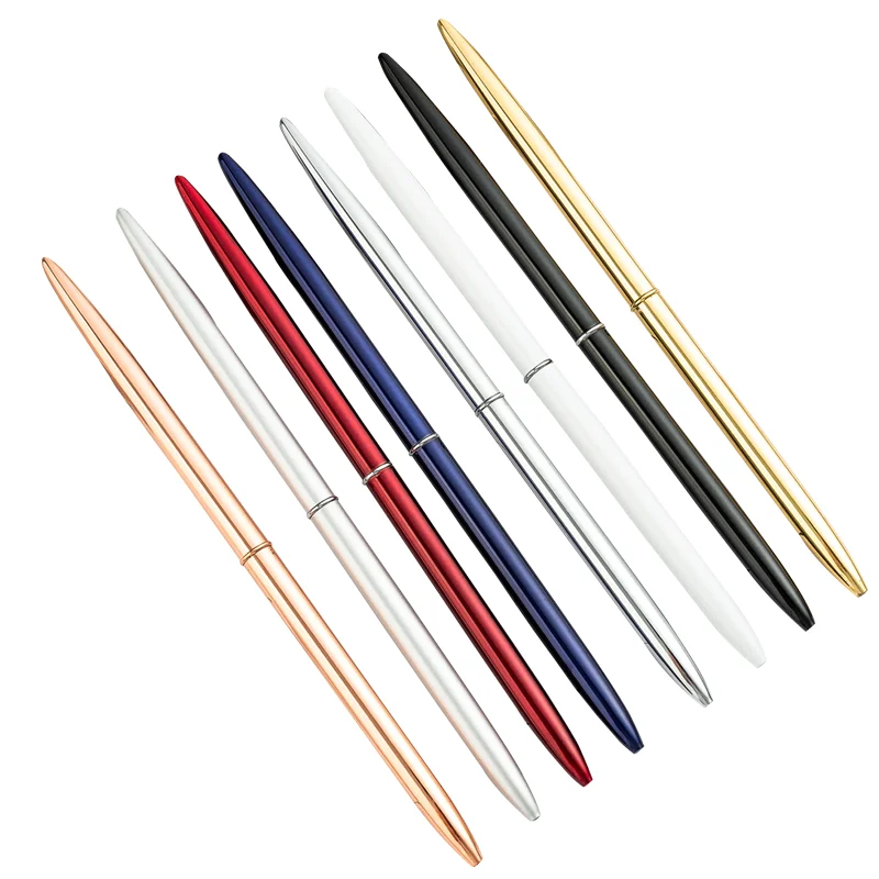 
Bullet Shape Pen For Office School Business Supply Metal Ballpoint Pen 