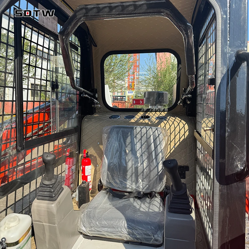 China TWS65 65HP Skid Steer Loader EPA Engine 4x4 Wheel Drive 1 Year Powerful Hydraulic Track 850kg 1200kg 1500kg 1 Ton Capacity