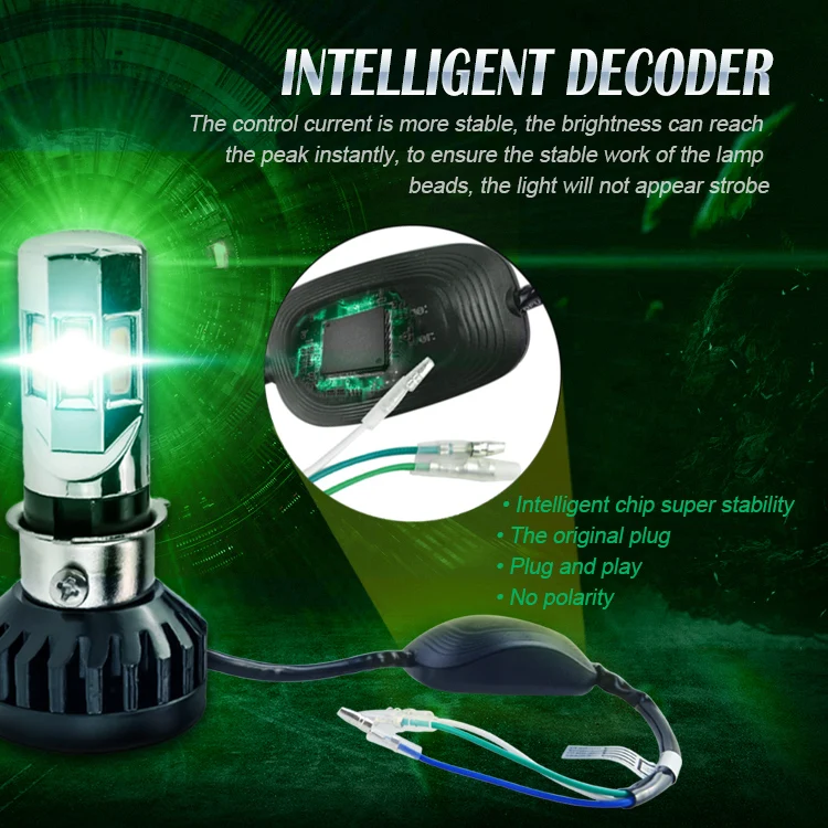 Супер яркость 6 боковой светящийся 360 градусов всенаправленный мотоциклетный светодиодный фонарь h4 ba20d S2 h6 p15d