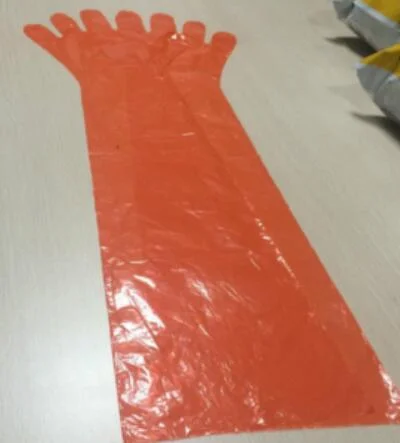 disposable polyethylene long  glove making machine