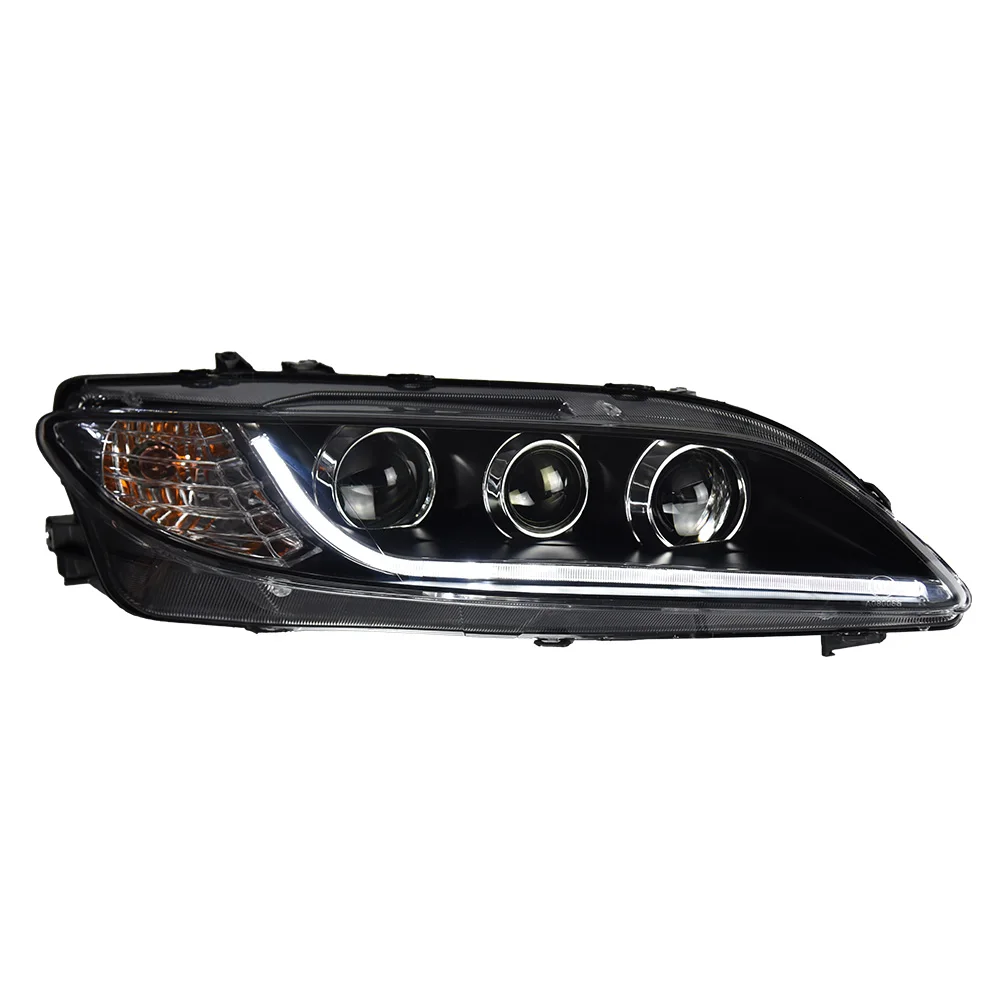AKD Car Model  For Mazda 6 Mazda6 2004-2013 LED Headlight DRL Fog Lamp Turn Signal Light Low & High Beam Projector 4 Lens
