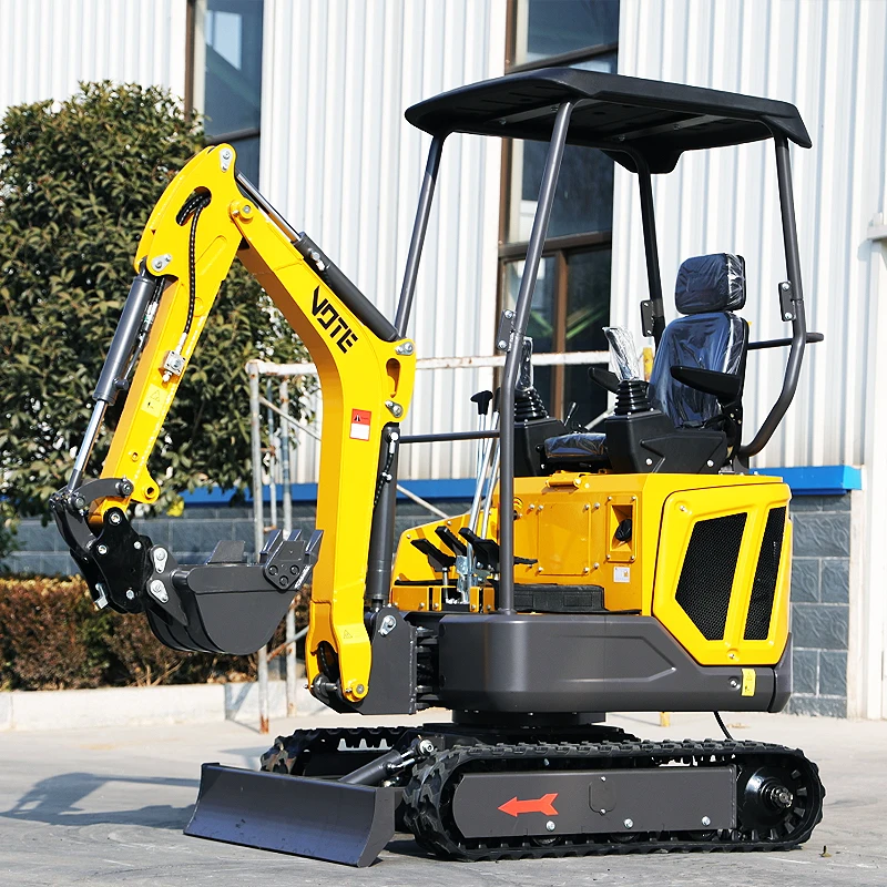 Mini Excavator 1.6 Ton EPA   Farm Agriculture Engineering New Crawler Excavators Kubota Engine small Excavator Free Shipping