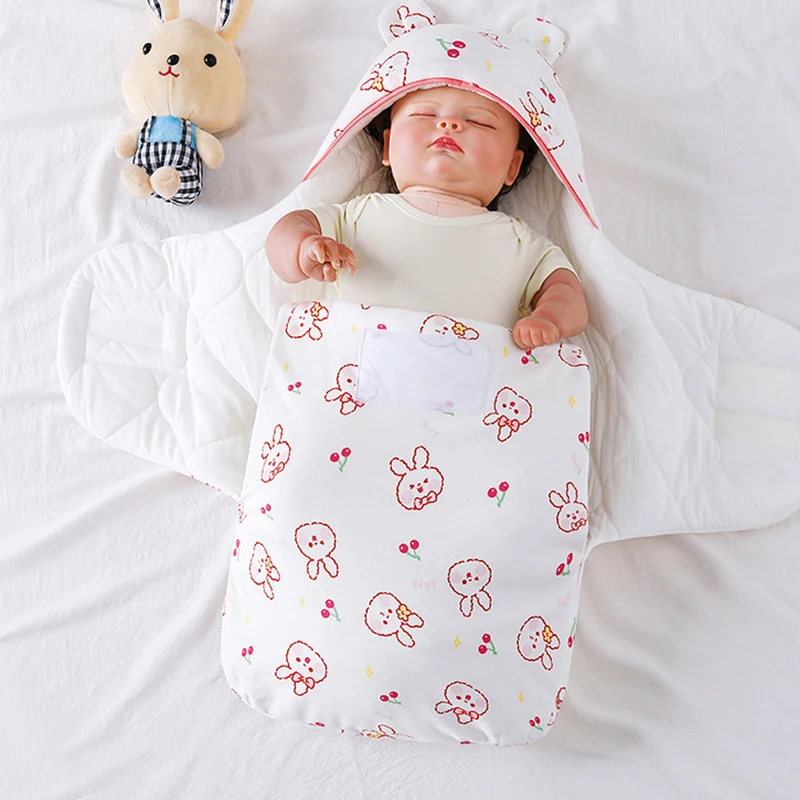 Famicheer Customized Durable Sleeper Baby Swaddle Blanket 2.5 Tog for Boys Girls New Born Baby Sleeping Bag Fleece Opp Bag Solid