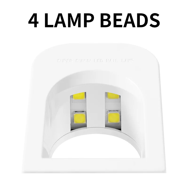 Mini Nail Dryer Machine Micro UV LED Lamp Portable USB Nail Gel Curing Machine Foldable Nail Polish Fast Lighting