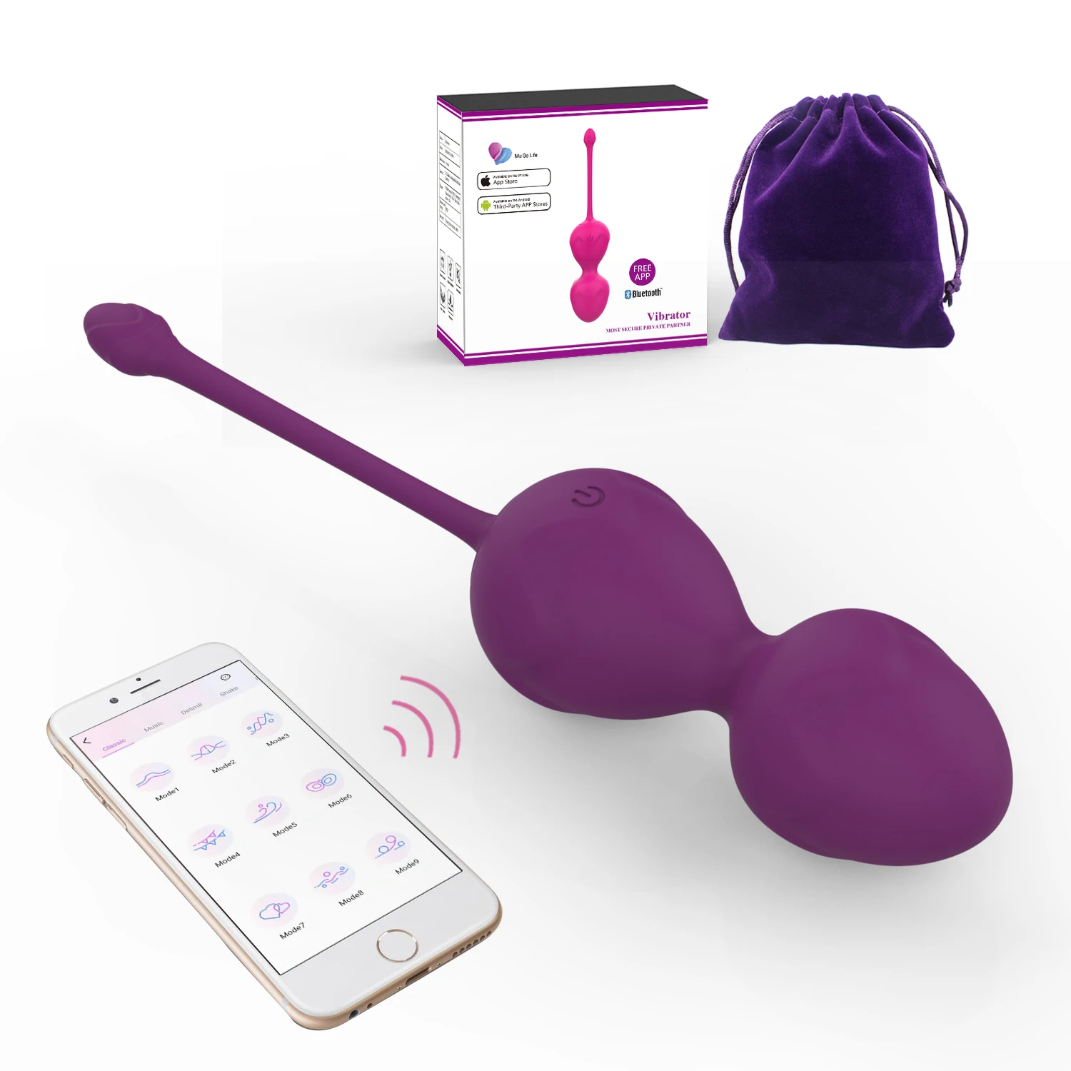 Yetrun  Silicone APP Control  Vibrator Bullet   Pussy Women Vaginal  Massager Sex Toys