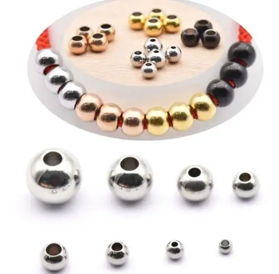 Jewellery Parts 5mm Stainless Steel Corner Looses Spacer Beads For Charm Diy Bracelets Jewelry Making findings Componenyts