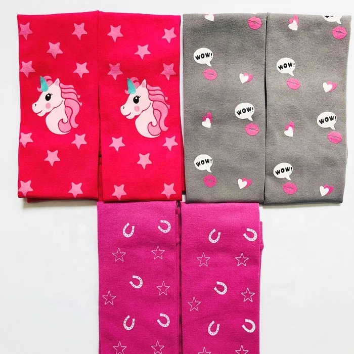 
Baby&Girls Unicorn Sublimation Print Microfiber Warm Thermal insulated warm tights 