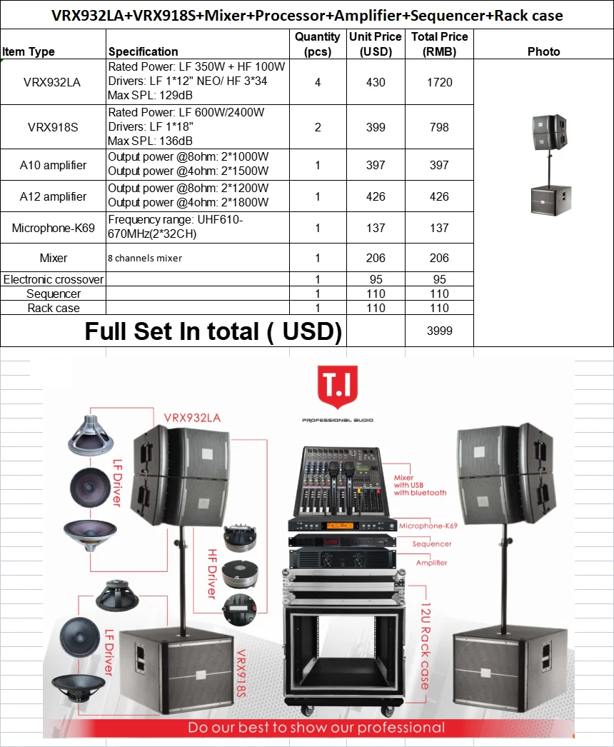 New arrival professional dj ktv concert stage sound speaker single 12 inch line array system speakers