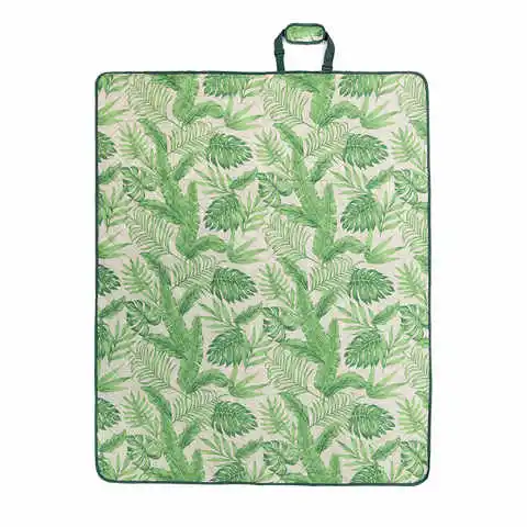 Tote Bag Style Design Folding Beach Mat Waterproof Backing Camping Outdoor Picnic Rug Travel Camping Hiking Picnic Blanket