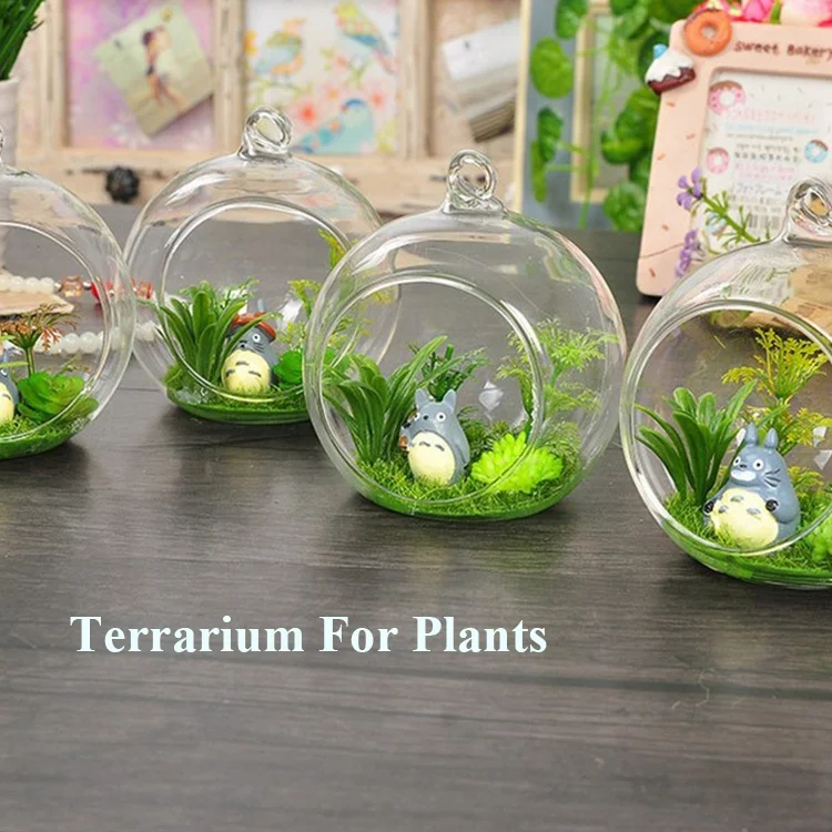 Creative DIY Micro landscape ecological vase glass terrarium Plants Pot Ball Transparent Globe Shape glass Terrarium for plant