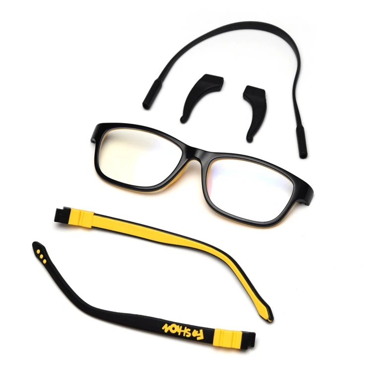 Silicone Glasses Soft Frame Color Flat Children Eyes 5-12 Years Old Removable Kids Optical Eyeglasses Frames Eyewear