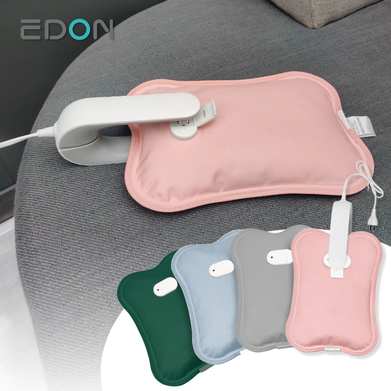 Edon Rechargeable Self Heating Hot Water Bag Pvc Hot Water Bottle Hand Warming Heating Wire All-Season
