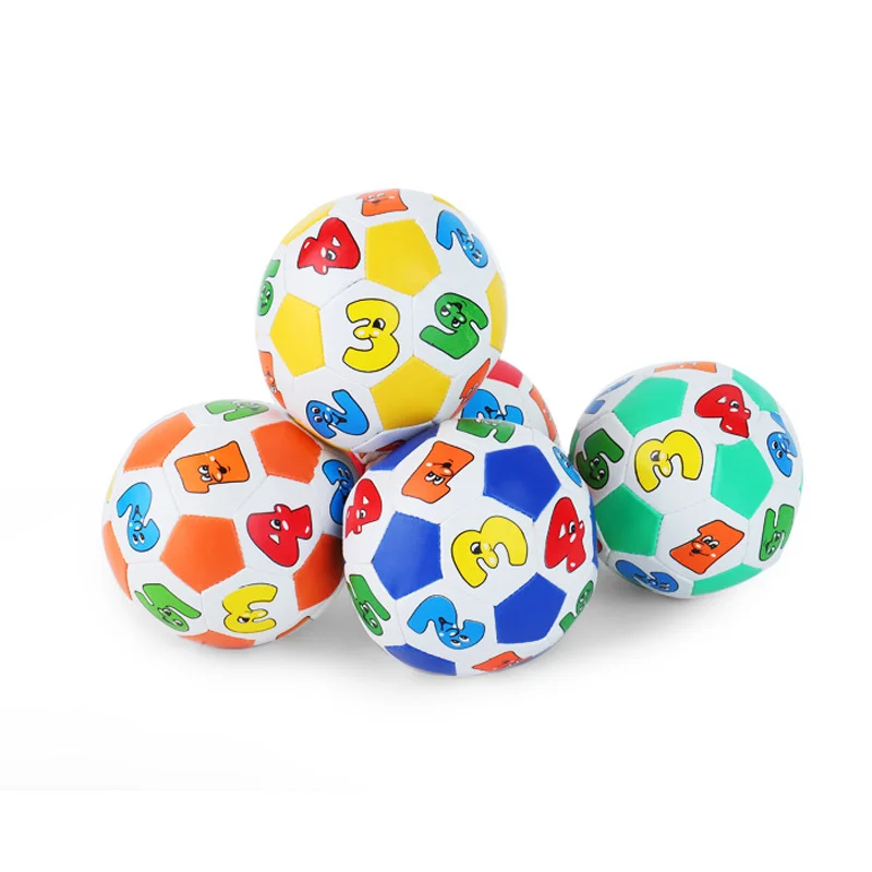 Wholesale kids puzzle stuffing cotton ball set PVC baby toy balls filled soft sports ball